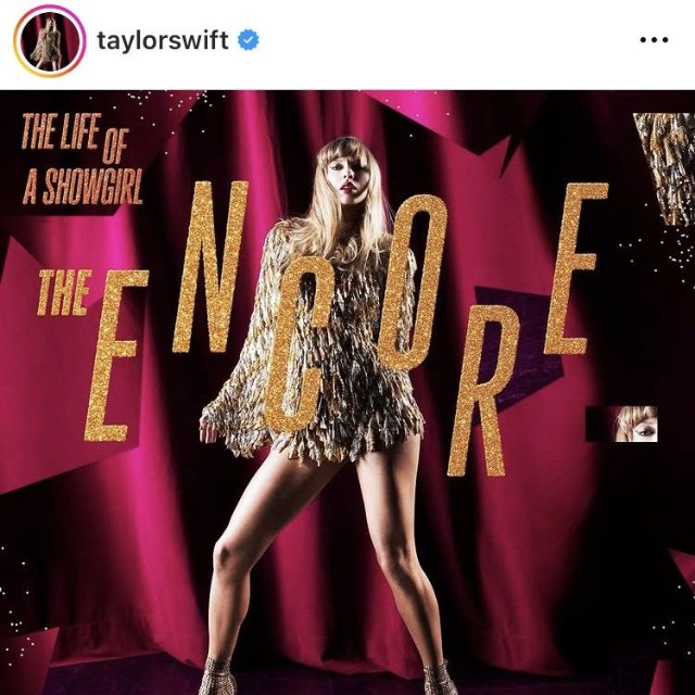 テイラー・スウィフトのインスタグラム＠taylorswiftより