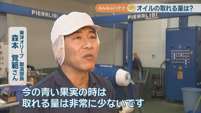 東洋オリーブ製造部長／森本覚範さん