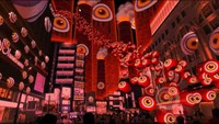 難波の街が仮装する（XR画像のスクリーンショット：株式会社NANKAI）