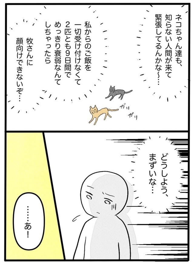 【漫画】『ネコと暮らした9日間』20（イゴカオリさん提供）