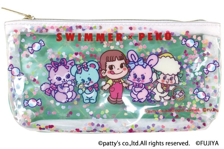 パケ買い必至！「SWIMMER×ペコちゃん」平成レトロなポーチ＆クッキー缶
