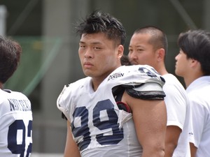 アメフト - 同志社大・髙島瑞生「あらゆることを変える」 関西1部主将