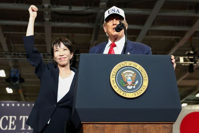 Trump heaps praise on Japan’s first female leader, signs rare earths deal ...