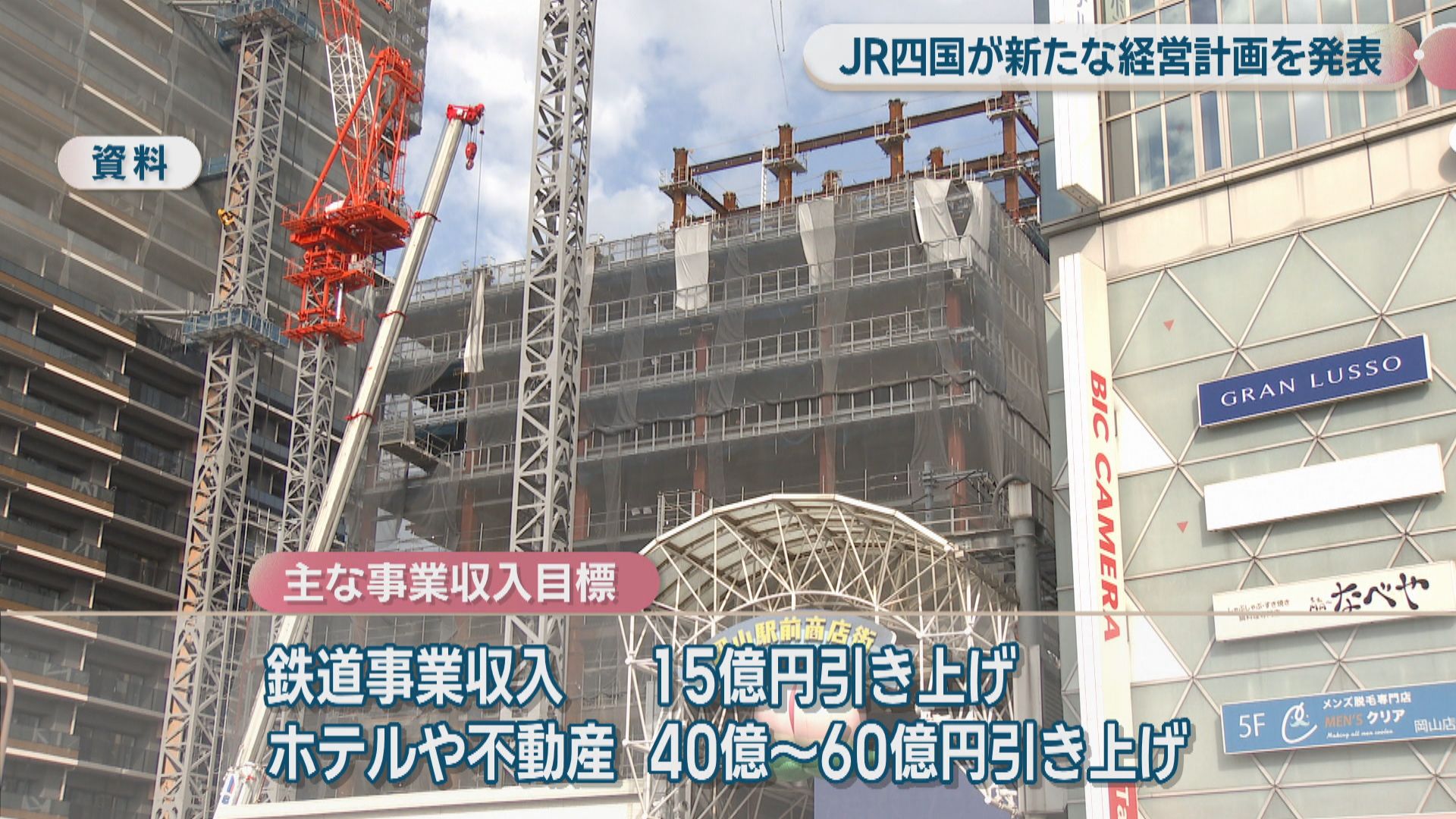 JR四国が経営自立に向けて中期経営計画を発表 年間収入目標を約1.5倍の