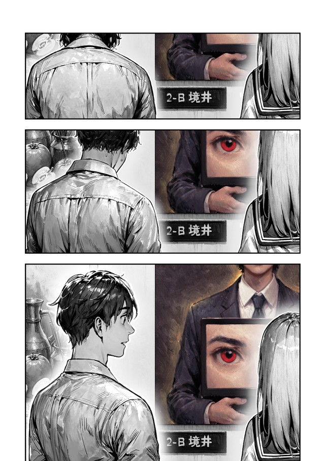 【漫画】『ＡＩが法規制された世界で、絵を描く話』37　(C)野火城