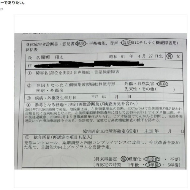 間瀬翔太オフィシャルブログ「しょッこり しょうた」より