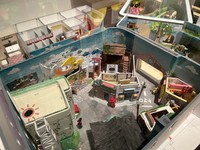 ジブリパーク建設に際して作られたミニチュア＝神戸市立博物館