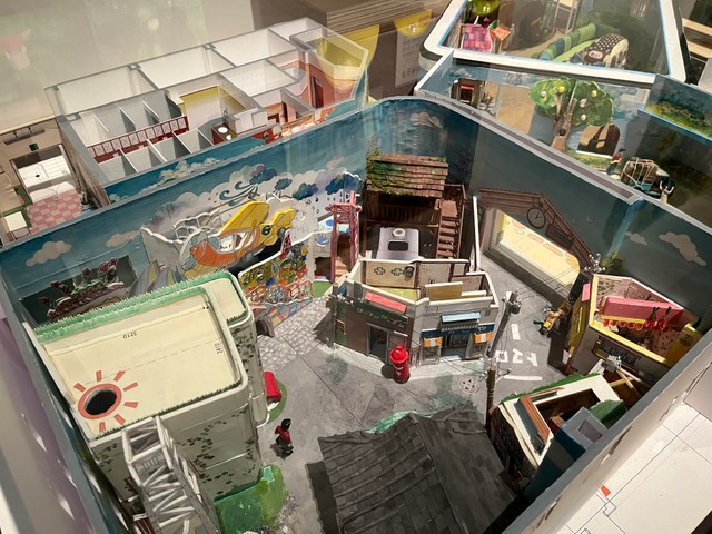 ジブリパーク建設に際して作られたミニチュア＝神戸市立博物館