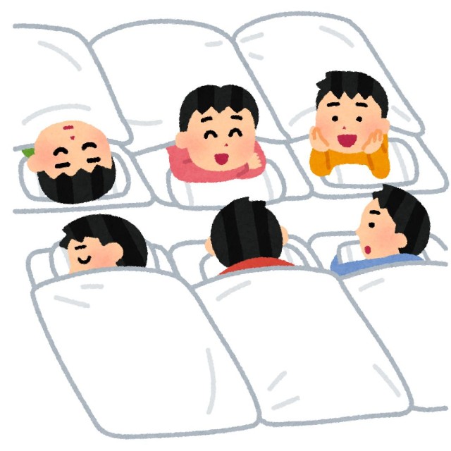 中3息子が楽しみにしている修学旅行。仲の良い子たちと同部屋になれたのに…（いらすとや）