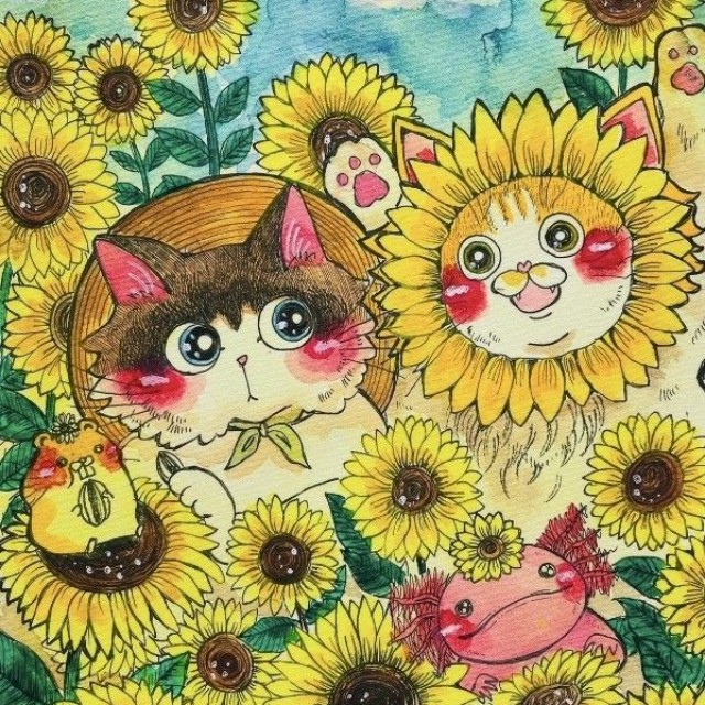 実家猫をモチーフにした作品