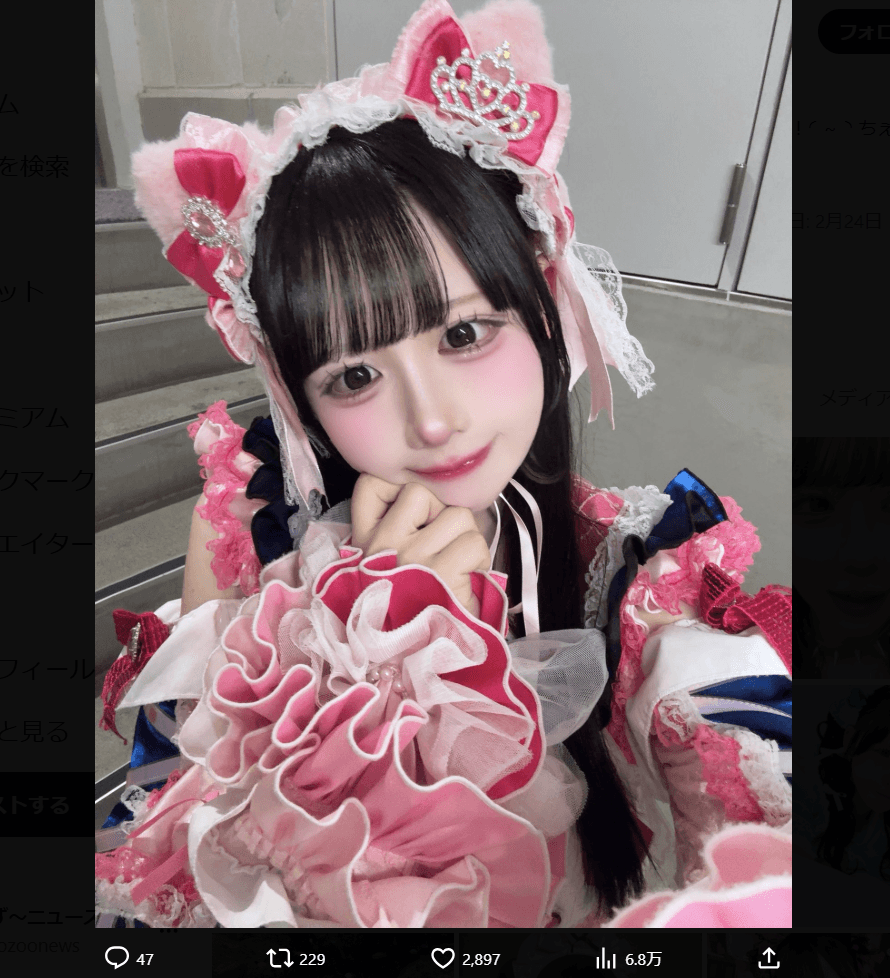 紬希なこのX（@nako_yoruami）より