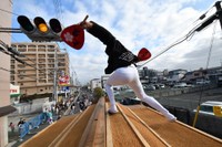  だんじり祭りでは参加者1人ひとりを撮影する「記録係」に（ぴんぽいんとさん提供）