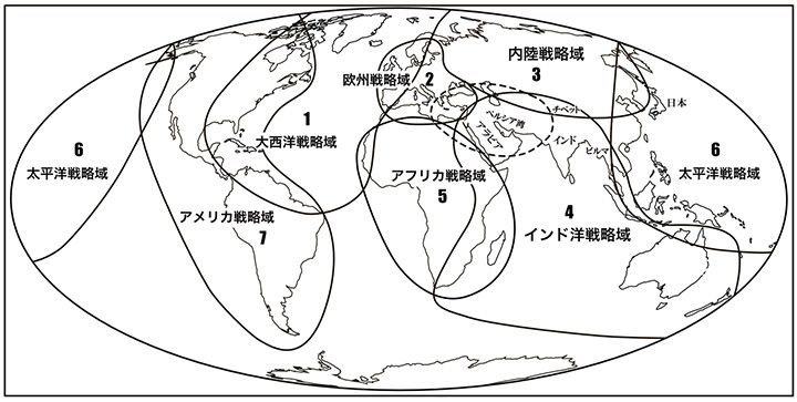 カロウによる「七つの戦略域」