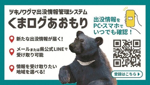 くまぴゅ〜　15日以降にご購入予定 青森県 最速のクマ出没注意報 ｜ 朝日小学生新聞 | 朝日中高生新聞