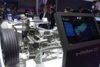 BYDの「e-Platform 3.0」の展示