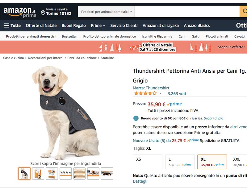 Amazonで売られていた「身につけると落ち着く」というベスト