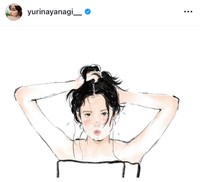 23年1月の柳ゆり菜インスタグラム＠yurinayanagi__より