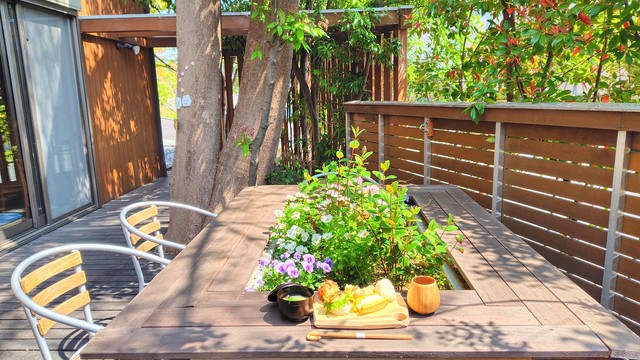 テラス席はペット同伴OK