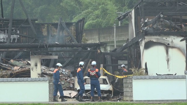 火事があった住宅　岡山県・矢掛町東三成