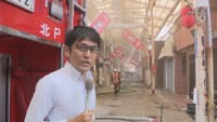 宮川周三アナウンサー　奉還町商店街　岡山市北区　正午ごろ