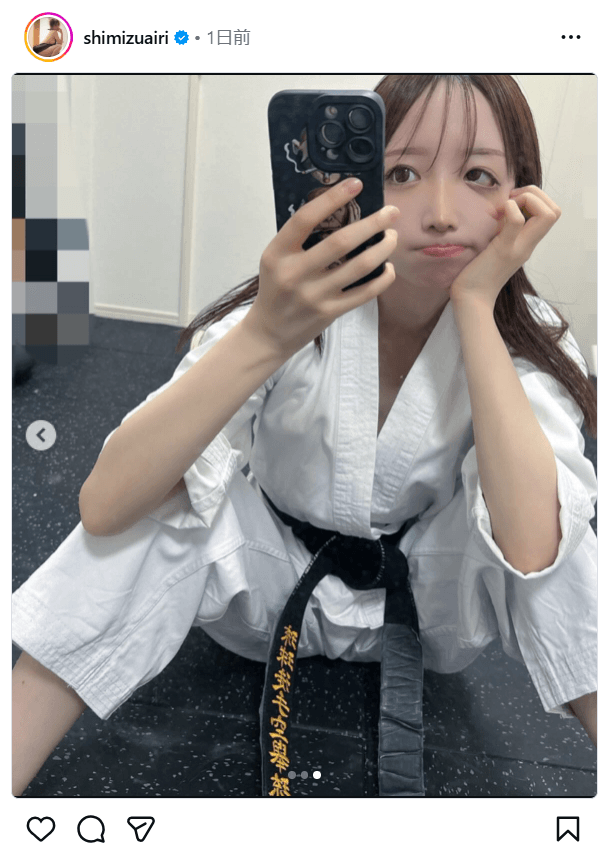 清水あいりのインスタグラム（＠shimizuairi）より