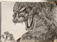 ゴジラの白黒画
