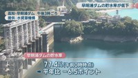 高知・早明浦ダム　28日午後3時ごろ　提供：水資源機構