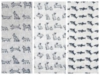 ダブルガーゼハンカチの柄（笏本達宏さん提供）