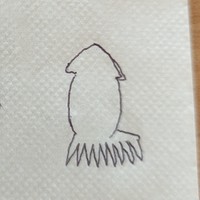 計画性のないイカの絵（提供：いかいかよしかさん）