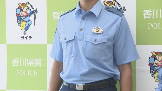 香川県警が試験導入している新しい夏用制服