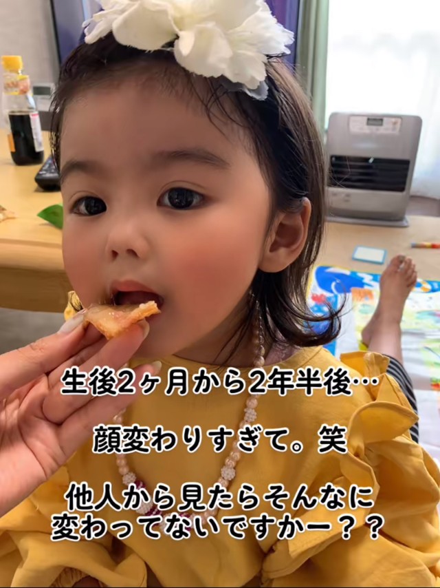 2歳半頃の娘。目元や表情に成長が感じられる／投稿主さん提供