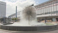 JR岡山駅前の噴水は2022年度以降に撤去される予定