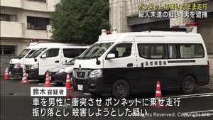 男性を車から振り落とし殺害しようとした疑い　男（７４）を逮捕　仙台・青葉区