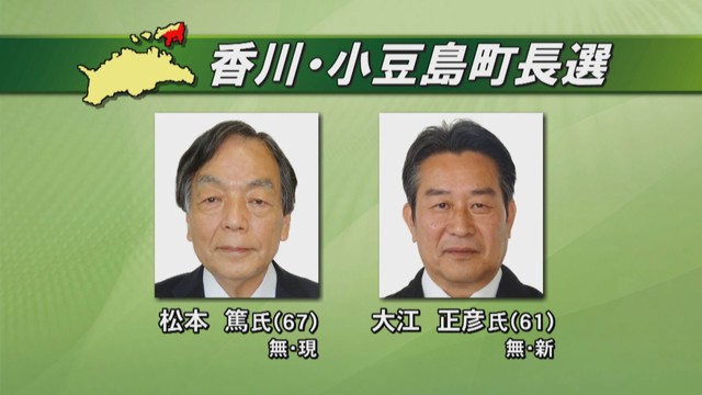 香川・小豆島町長選挙が告示　現職と新人の2人が立候補