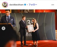 デビット・ベッカムのインスタグラム@davidbeckhamより