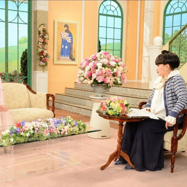 「徹子の部屋」（右から） 黒柳徹子、辻希美＝テレビ朝日提供