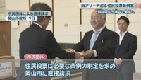 市民団体による直接請求　岡山市役所　9日