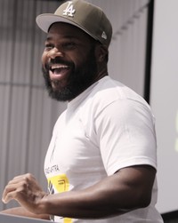 マルコム＝ジャマル・ワーナーさん© John Arthur Brown／ZUMA Press Wire／共同通信イメージズ