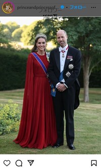 ウィリアム皇太子とキャサリン妃のインスタグラム＠princeandprincessofwalesより