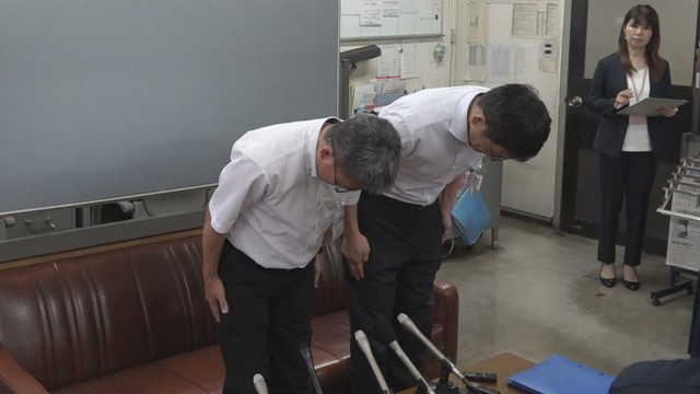 岡山市教委の会見