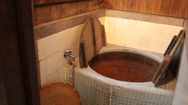 修理が必要だった五右衛門風呂（京都市中京区・藤野家住宅）
