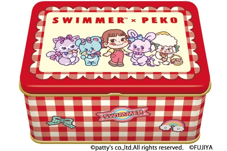 ペコちゃん クッキングボウル パケ買い必至！「SWIMMER×ペコちゃん」平成レトロなポーチ＆クッキー缶