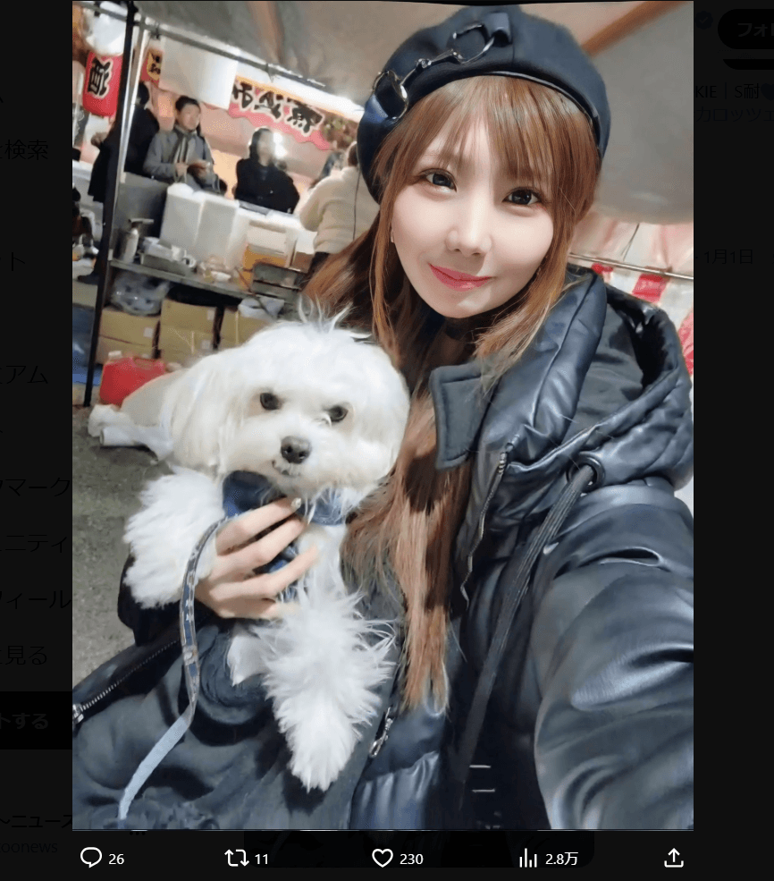 片瀬亜乃のX（@anokatase）より