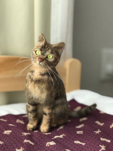 ノルンちゃんがモデルのフェルト作品。そっくり！