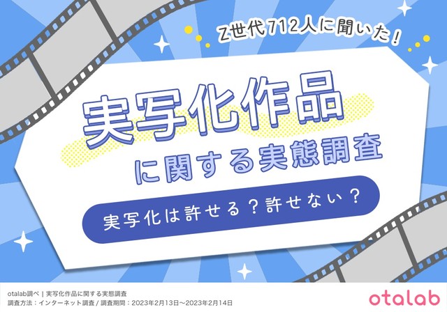 「アニメや漫画の実写化作品に関する実態調査」