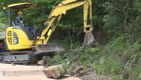 昨年度は「落石」が27件…大雨の時期を前に県道沿いで事故防止作業　岡山・新見市