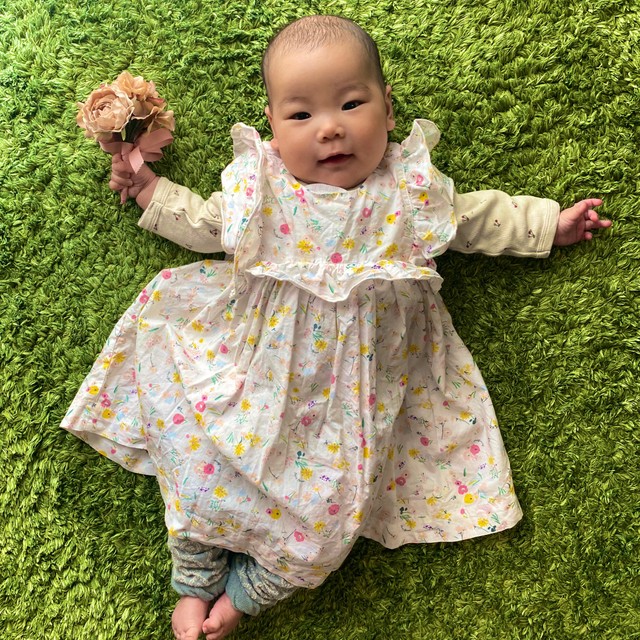 プチバトー、イーストボーイ、ラルフローレンで、ばっちりキマってます！（ゆこゆこさん提供@meguminoamechan）