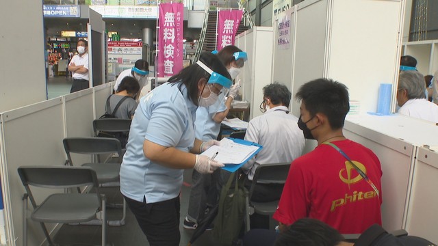 JR高松駅に臨時の検査場を開設　帰省客らを無料で検査　8月18日まで　香川〈新型コロナ〉