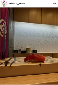 瀧山あかねアナのインスタグラム＠takiyama_akaneより