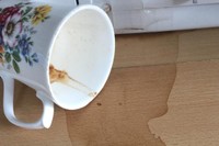 気付かず3～4日経ってから見つかったシミとは…／&HAPPY CAFE 北軽井沢さん（@andhappycafekitakaruizawa）提供